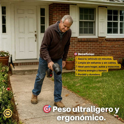 Soplador TurboDry™ 48V – Potencia sin peso 💨