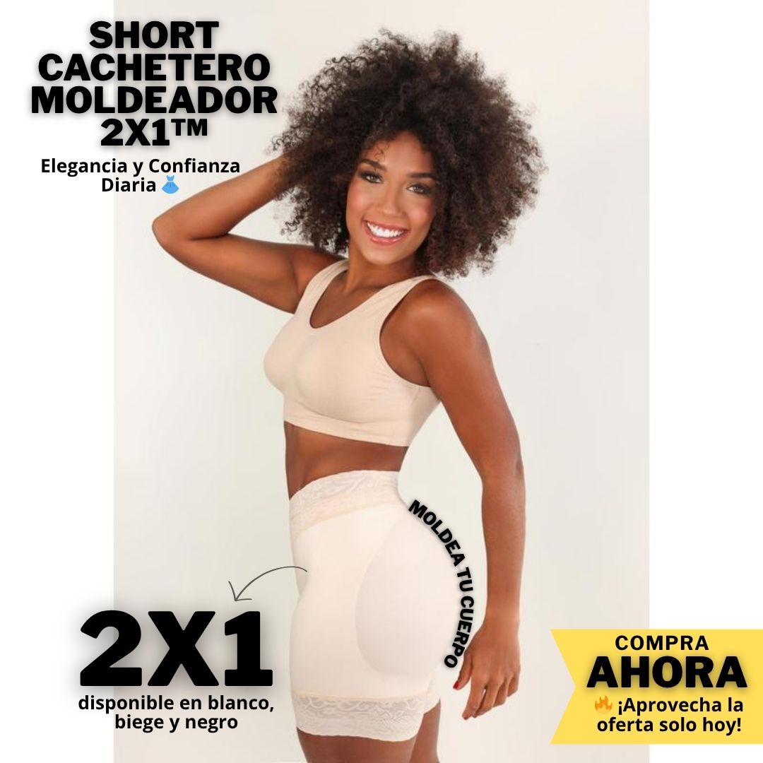Short Cachetero Moldeador Combo 2x1™ – Elegancia y Confianza Diaria 👗
