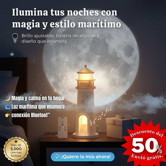 🌕Faro de Ensueño Lunar™ – Luz Nocturna Decorativa 3D 🌊