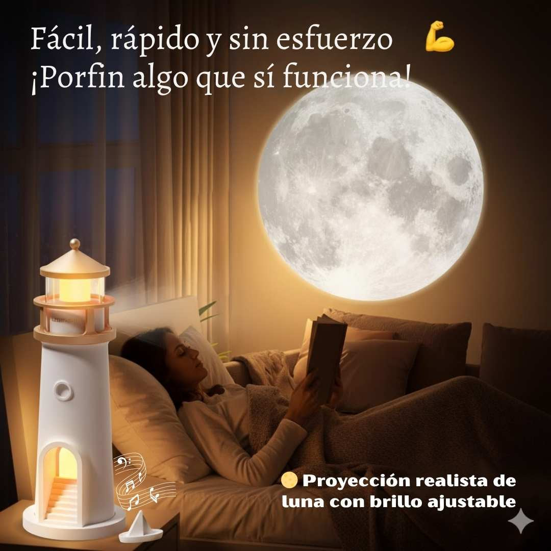 🌕Faro de Ensueño Lunar™ – Luz Nocturna Decorativa 3D 🌊