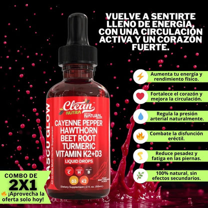Vascu Glow™ Combo 2x1 – Energía y Vitalidad⚡
