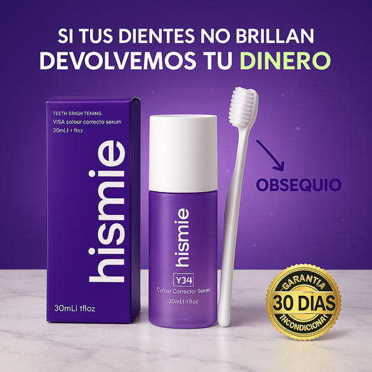 HiSmile™ Original — Espuma Blanqueadora + Cepillo (Obsequio) ✨