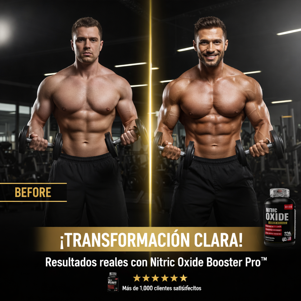 Nitric Oxide Booster Pro™ – 100 Cápsulas | Rendimiento y Vitalidad 💪