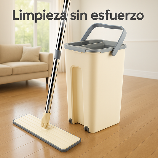 Mop Mágico 360° UltraClean™ — Kit (Mop + Cubeta + Repuesto) 🧹