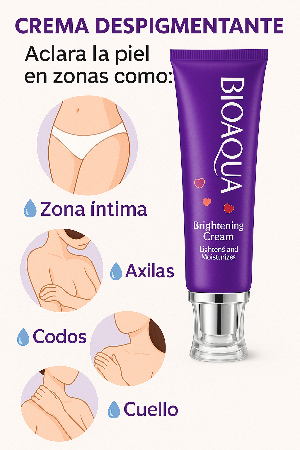 BIOAQUA Bioaqua™ – Crema Despigmentante 50g 🌸