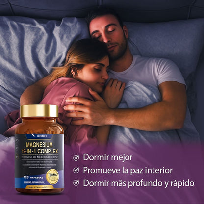Magnesium 12-in-1 Complex™ x 30 cápsulas  – Energía y enfoque total ⚡