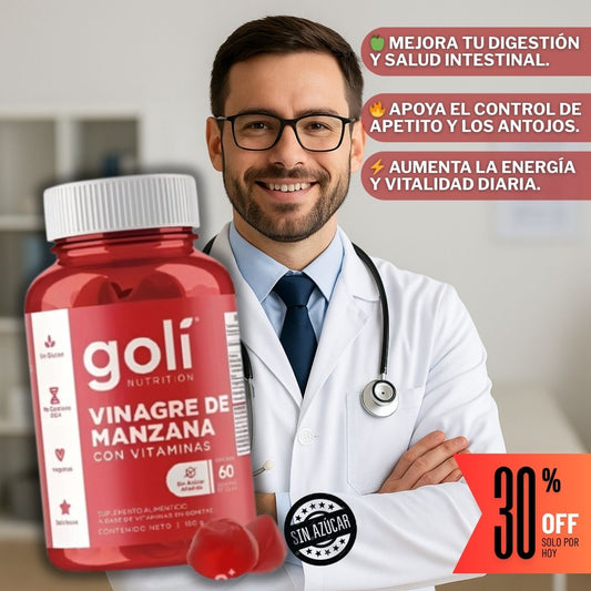 GOLI Apple Cider™ x 60 gomitas – Bienestar y Energía Natural 🍎