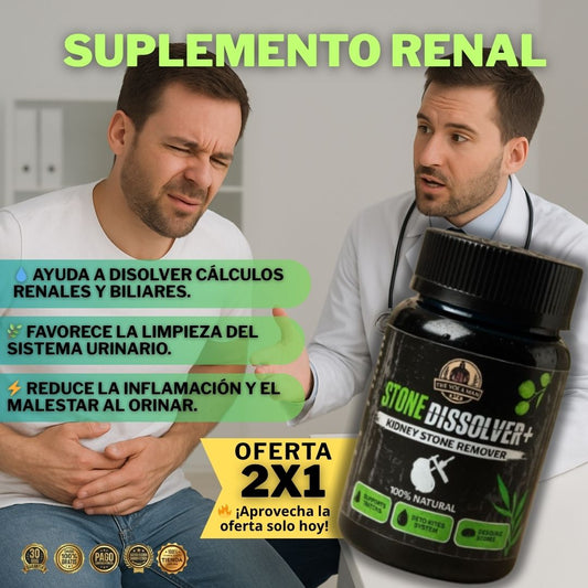 Suplemento Renal™ x 40 cápsulas – Paga 1 y lleva 2 🫚 Cuidado Renal Total 🌿