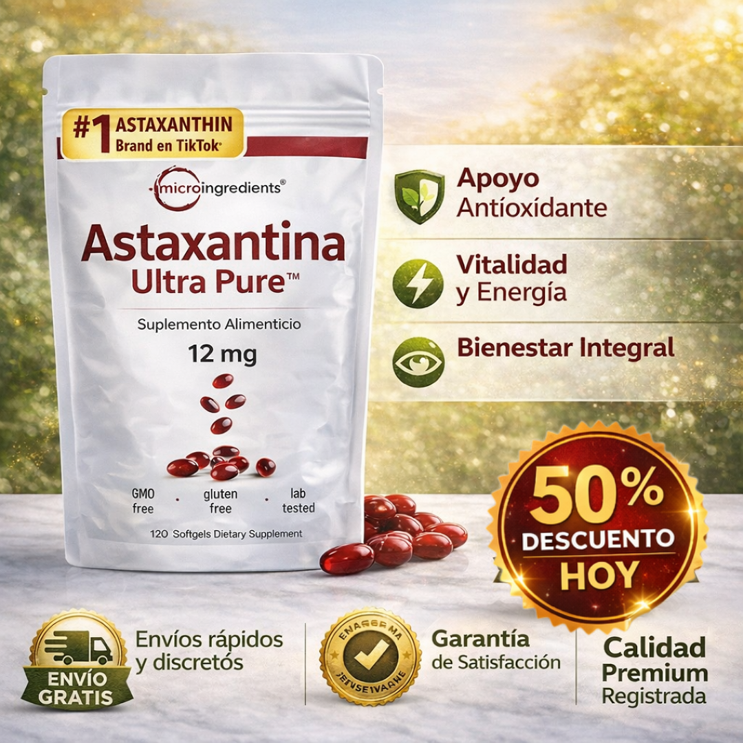 Astaxantina Ultra Pure™ 12 mg x 120 cápsulas