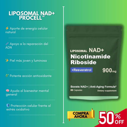 Liposomal NAD+ ProCell™ 120 cáps – Energía Celular Premium 🔋
