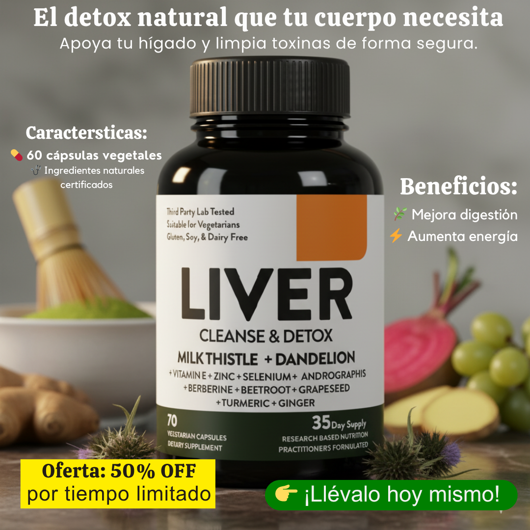 LIVER CLEANSE & DETOX™ – Salud Hepática Natural 🍃