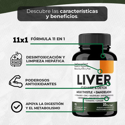 LIVER CLEANSE & DETOX™ – Salud Hepática Natural 🍃
