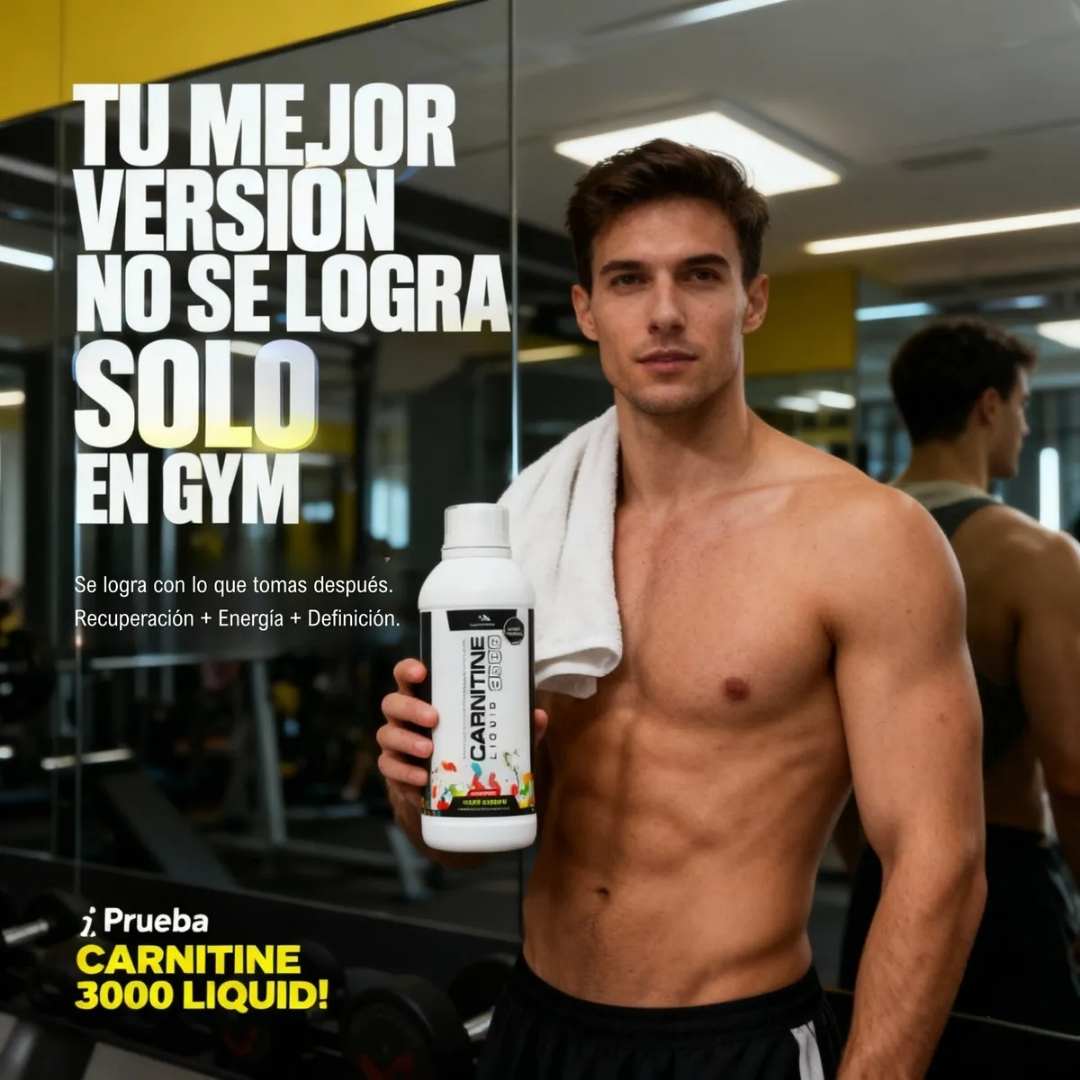 🧃 L-Carnitine Liquid 3000 x2 – Energía y quema de grasa 🍓