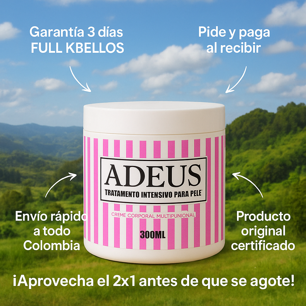 Adeus™ Multi-Action 2x1 (300 ml) – Piel firme, lisa y radiante ✨