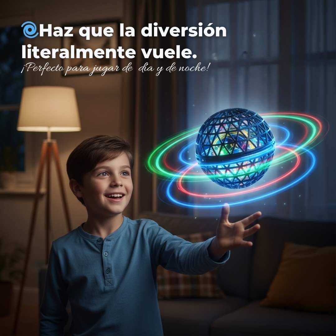 Spinner Bola Voladora™ – Diversión luminosa y segura 💫