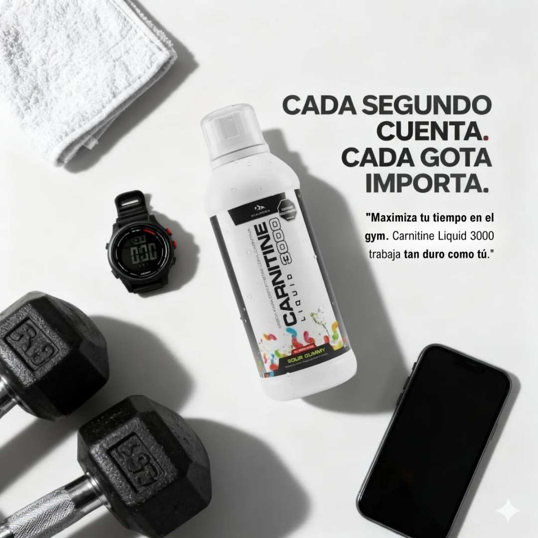 🧃 L-Carnitine Liquid 3000 x2 – Energía y quema de grasa 🍓