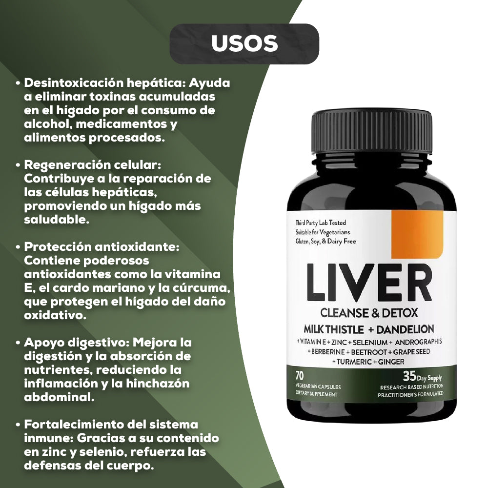LIVER CLEANSE & DETOX™ – Salud Hepática Natural 🍃