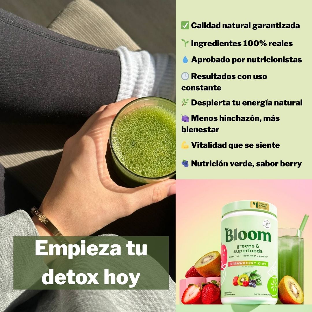 Bloom Greens & Superfoods – Sabor BerryKiwi 🥝 🍓 30 porciones