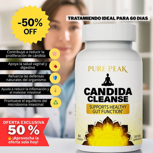 Candida Cleanse™ 60 cápsulas – Equilibrio y defensa natural 🌿