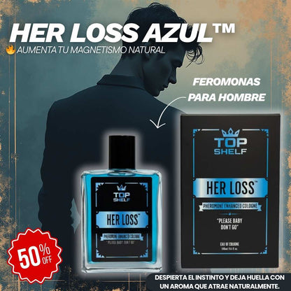 Her Loss Azul™ – Top Shelf (Feromonas para Hombre 1.7 oz) 💙