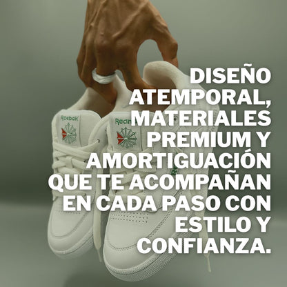 Reebok Beams™ Blancas y negras – Estilo clásico con comodidad urbana 👟