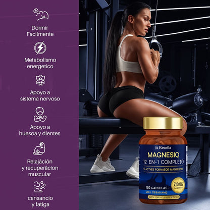 Magnesium 12-in-1 Complex™ x 30 cápsulas  – Energía y enfoque total ⚡