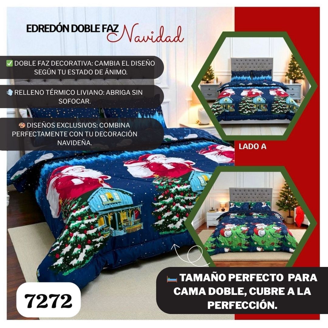 Edredón Doble Faz Navidad™ – Cálido y Festivo 🎄