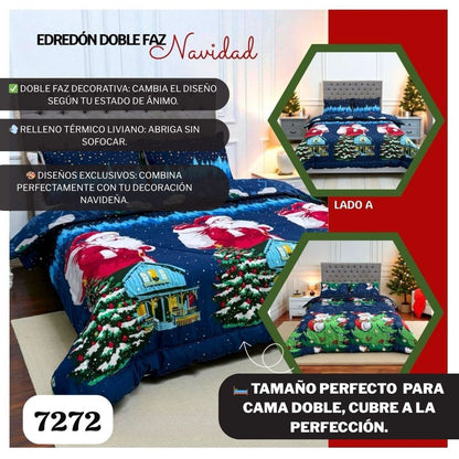 Edredón Doble Faz Navidad™ – Cálido y Festivo 🎄