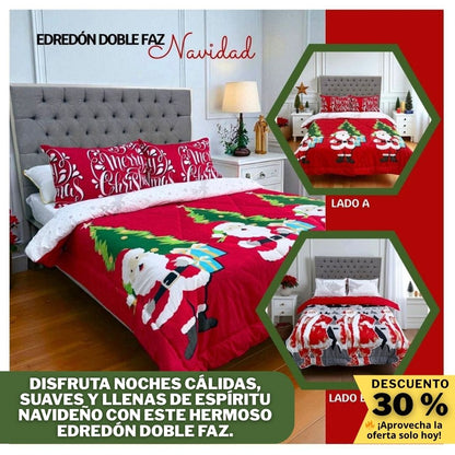 Edredón Doble Faz Navidad™ – Cálido y Festivo 🎄