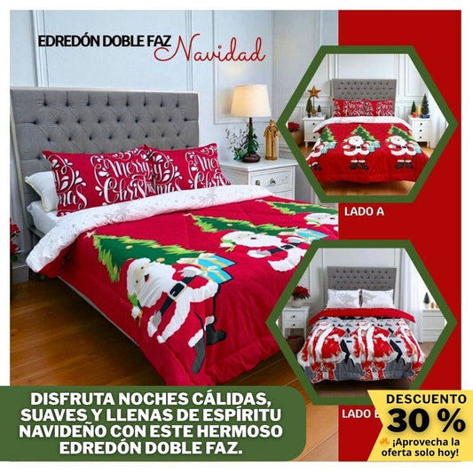 Edredón Doble Faz Navidad™ – Cálido y Festivo 🎄