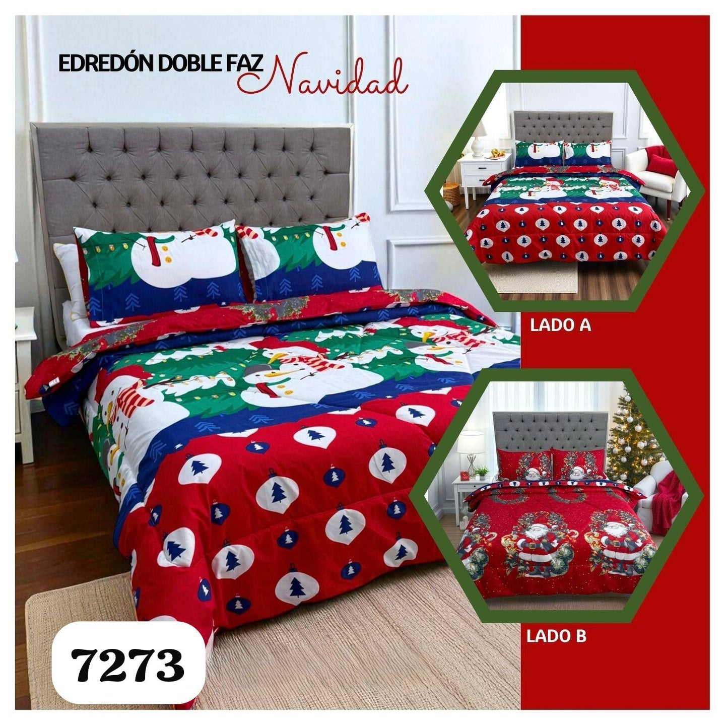Edredón Doble Faz Navidad™ – Cálido y Festivo 🎄